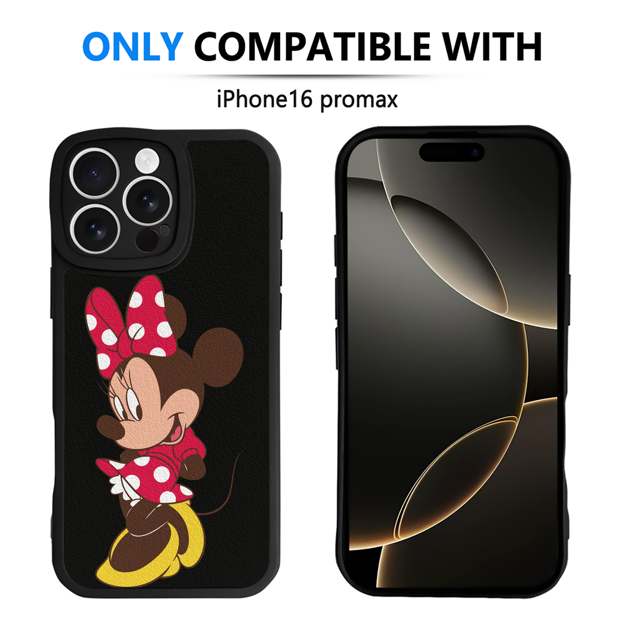 （画像用） ミッキーマウス Mickey Mouse 【iPhone 16シリーズ対応】シリコンスマホケース（レザー調） 材質：シリコン